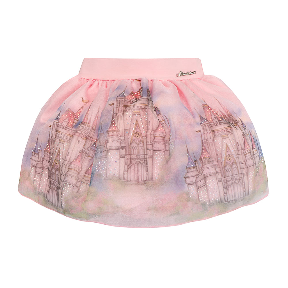 saia de organza infantil