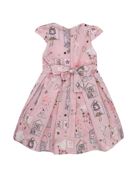 vestido de tricoline infantil